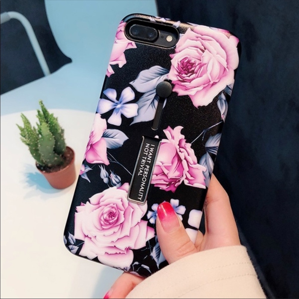 New iPhone case flower holder case